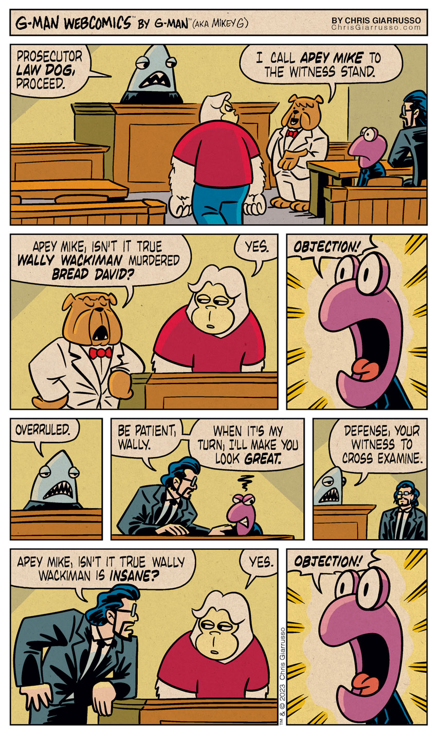 G-Man Webcomics #459: W. Wackiman Trial Part 2