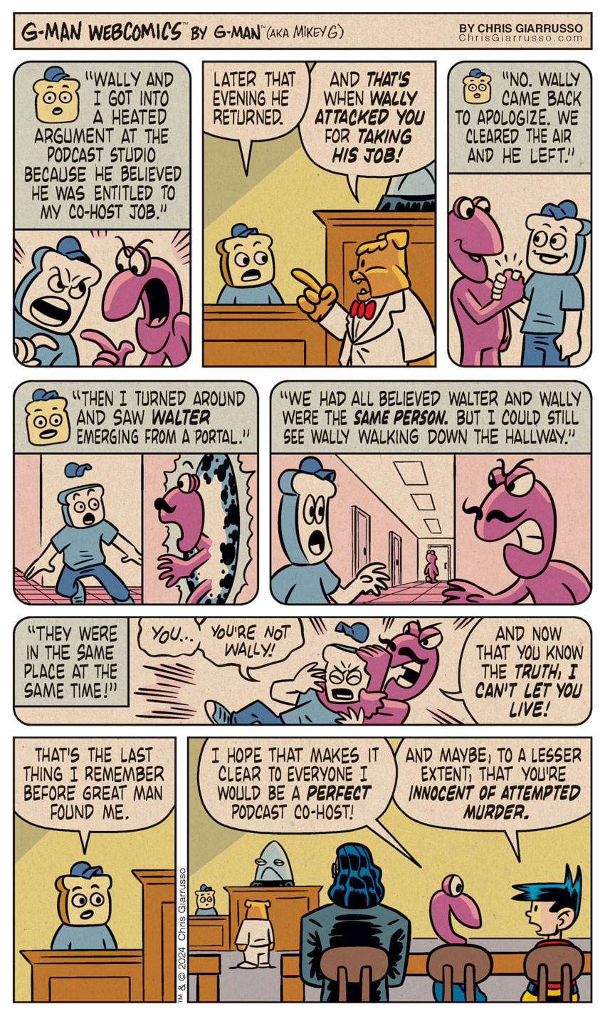 G-Man Webcomics #470: W. Wackiman Trial Part 13