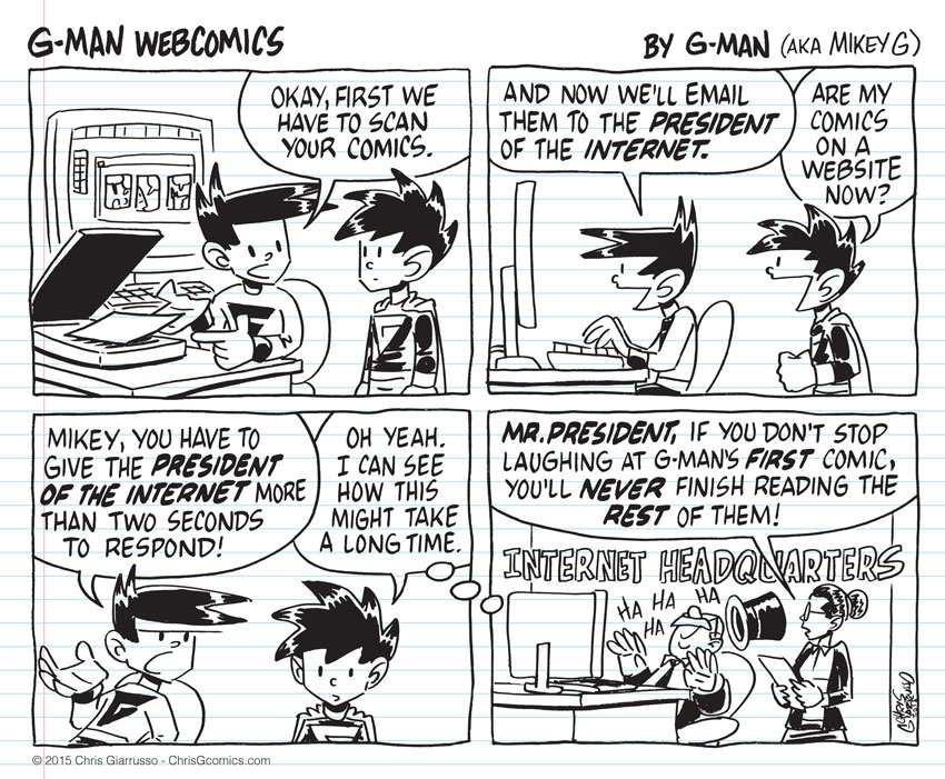 G-Man Webcomics #9: Hail to the Laughs