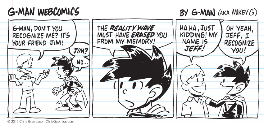 G-Man Webcomics #20: Recognition