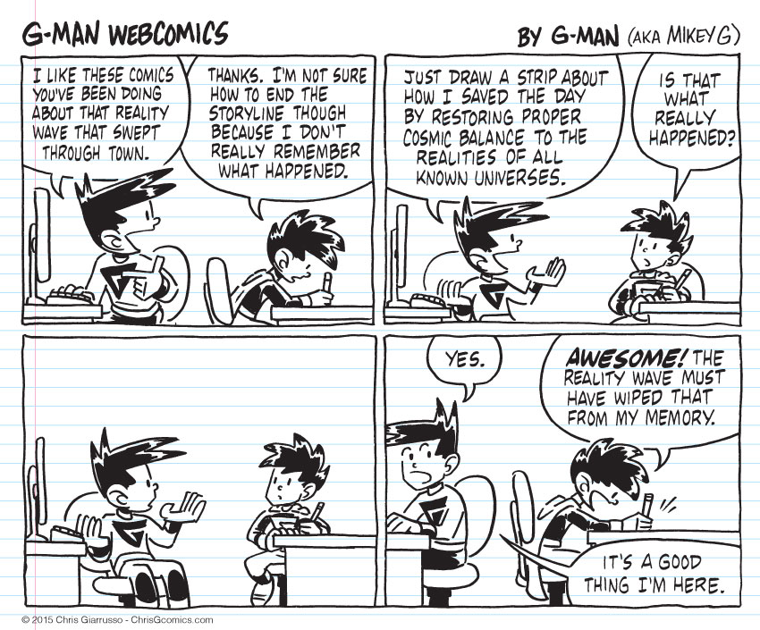 G-Man Webcomics #25: Reality, in Real Life