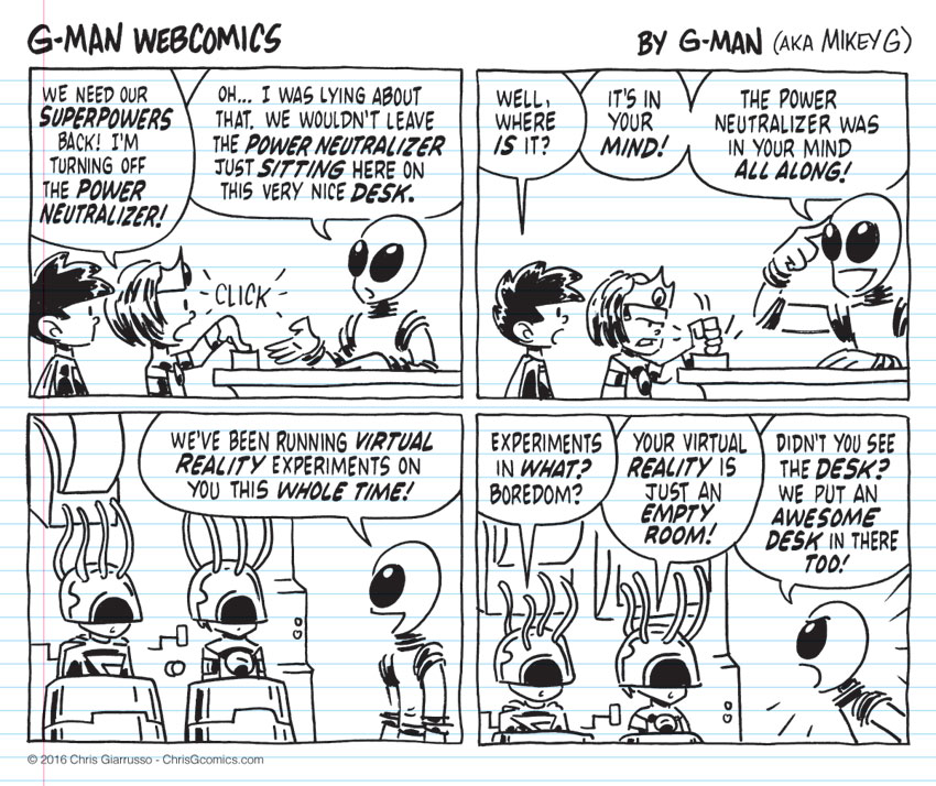 G-Man Webcomics #64: Press the Button