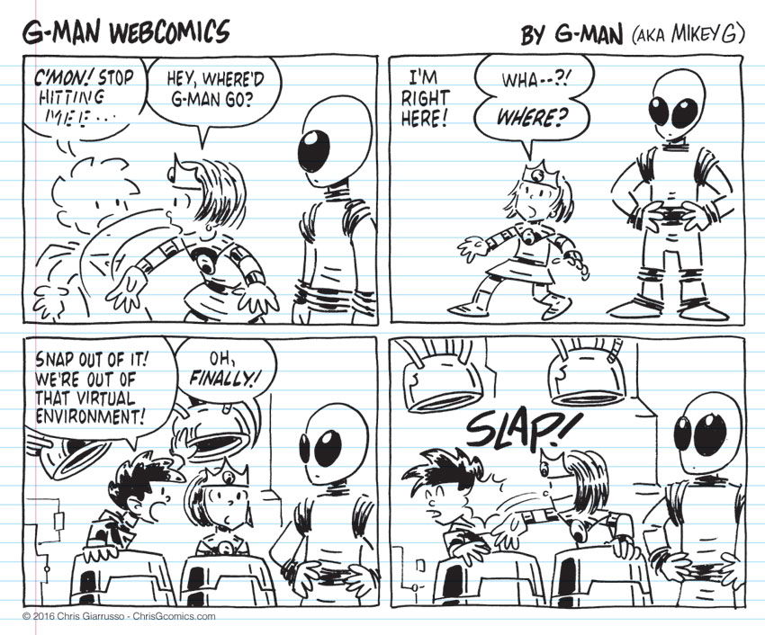 G-Man Webcomics #66: Life Imitates Virtual Reality