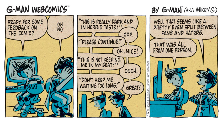 G-Man Webcomics #133: Feedback