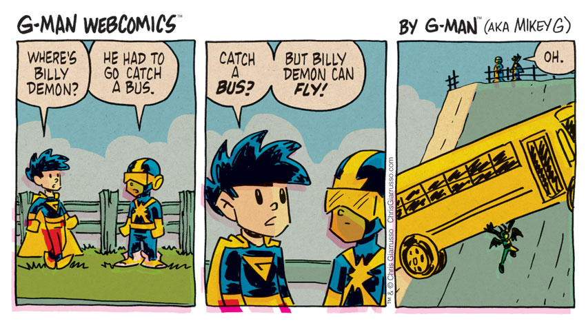 G-Man Webcomics #144: The Bus