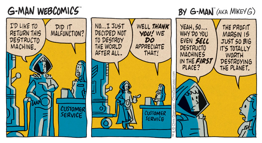 G-Man Webcomics #148: Return of Destructo