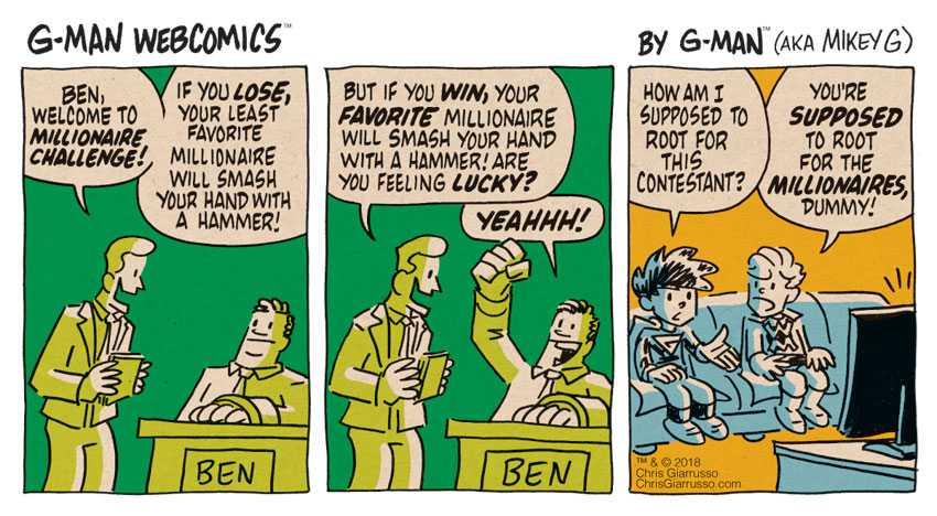 G-Man Webcomics #153: Millionaire Challenge