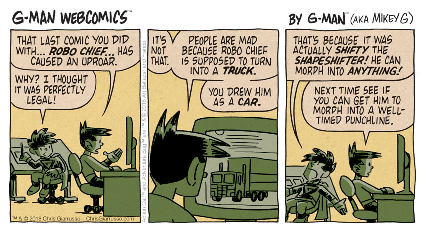 G-Man Webcomics #168: Shifty Car