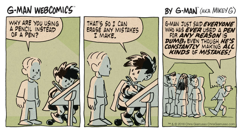 G-Man Webcomics #185: Pencils