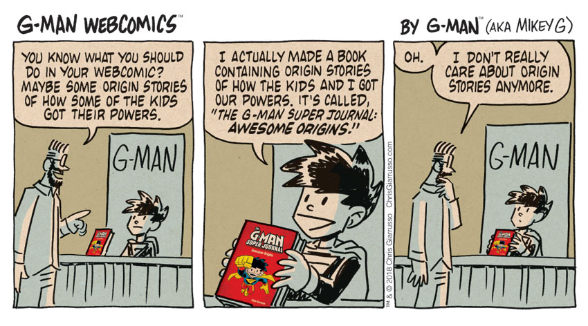 G-Man Webcomics #192: Origins