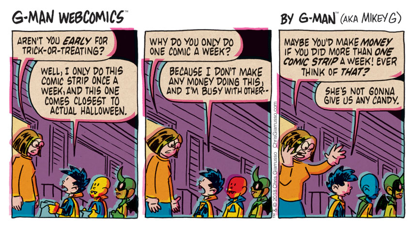 G-Man Webcomics #195: Trick or Treat