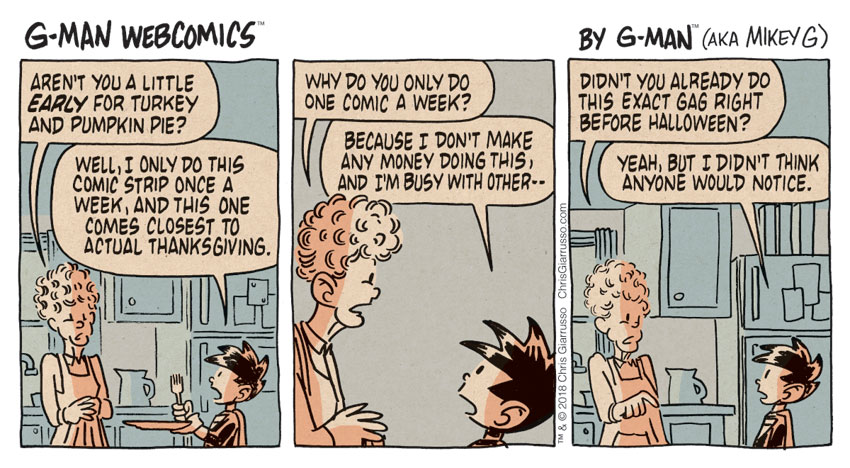 G-Man Webcomics #198: Thanksgiving