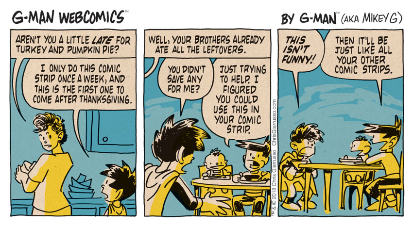 G-Man Webcomics #199: Thanksgiving Leftovers
