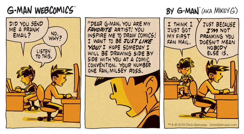 G-Man Webcomics #223: Fan Mail