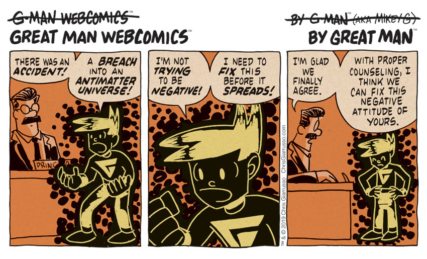 G-Man Webcomics #232: Fixing the Negative