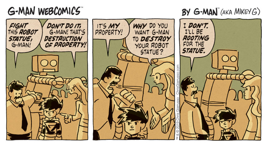 G-Man Webcomics #239: Robot Statue 4