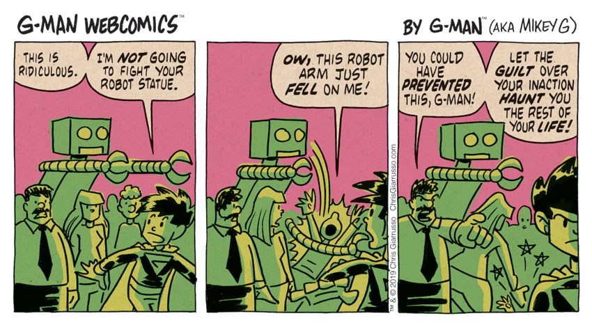 G-Man Webcomics #240: Robot Statue 5