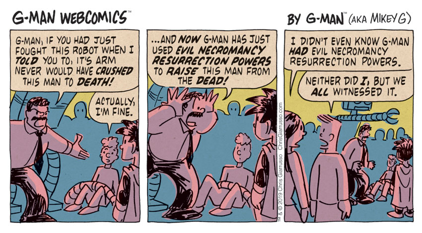 G-Man Webcomics #241: Robot Statue 6