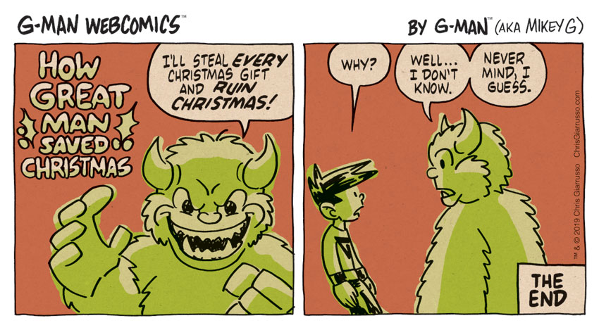 G-Man Webcomics #255: How Great Man Saved Christmas