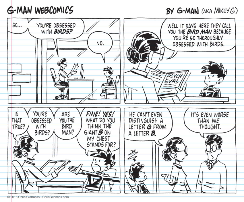 G-Man Webcomics #73: For the Birds