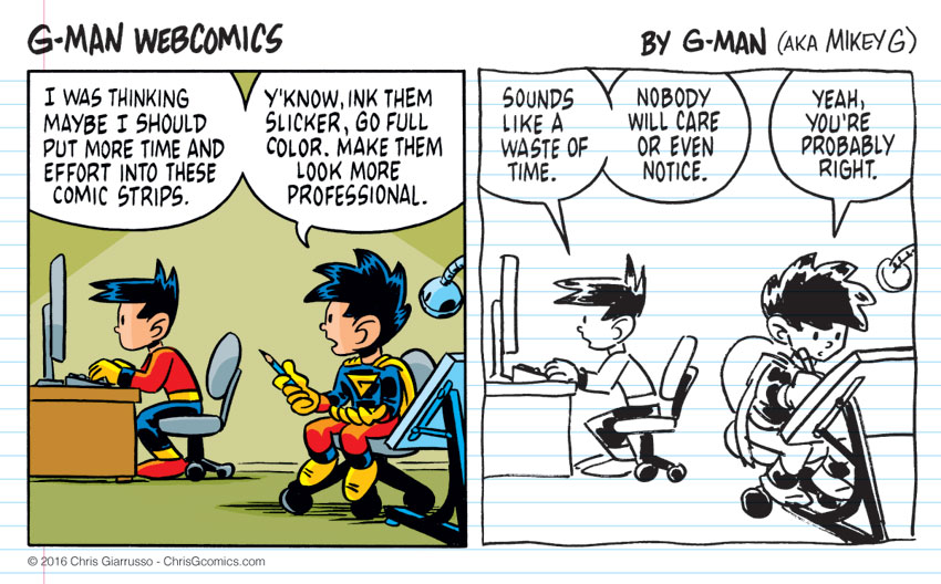 G-Man Webcomics #79: Effort