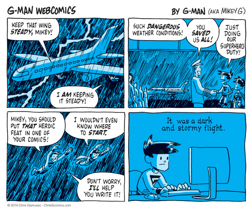 G-Man Webcomics #81: Just Plane Heroic