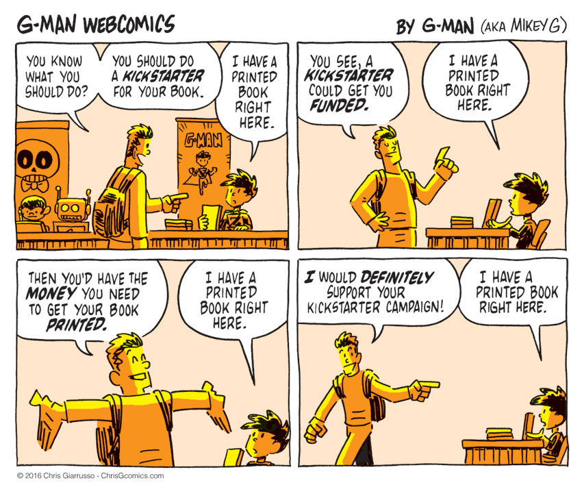 G-Man Web Comics #82: Kickstarter