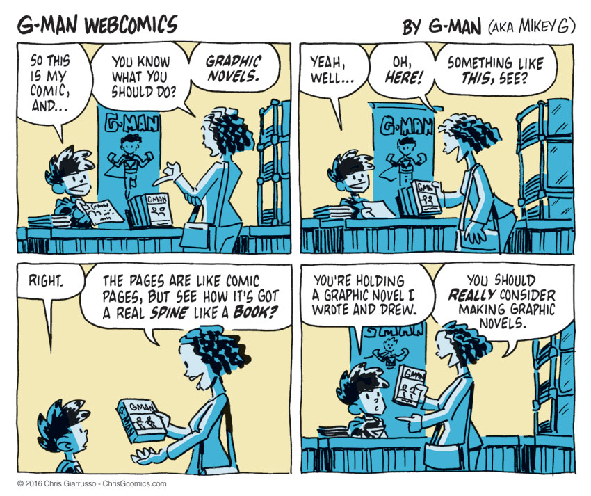 G-Man Web Comics #84: A Novel Idea