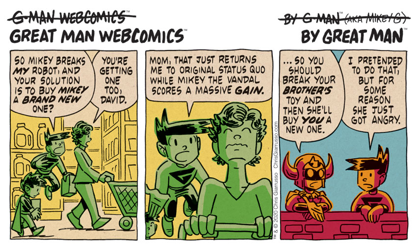 G-Man Webcomics #264: No Bad Deed Goes Not Unpunished