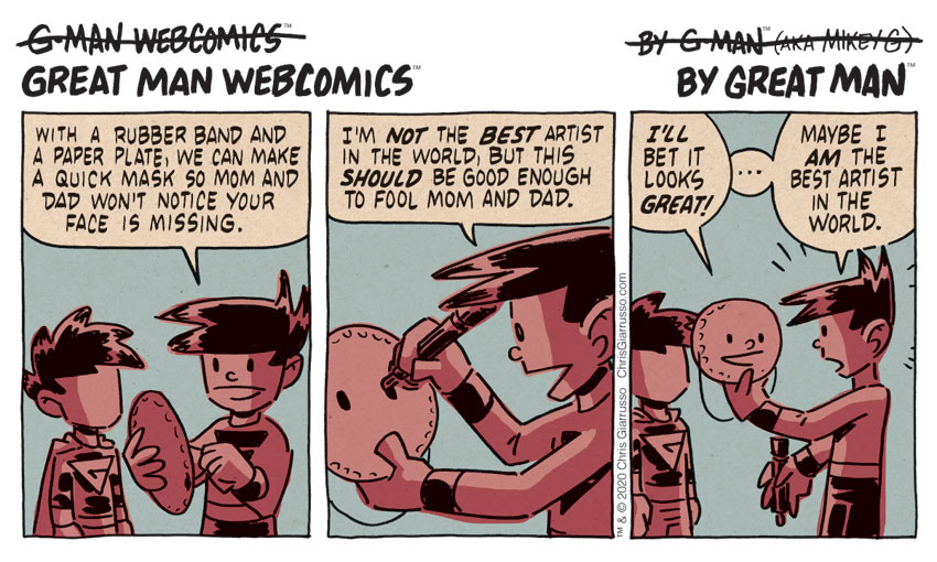 G-Man Webcomics #274: Mask Face
