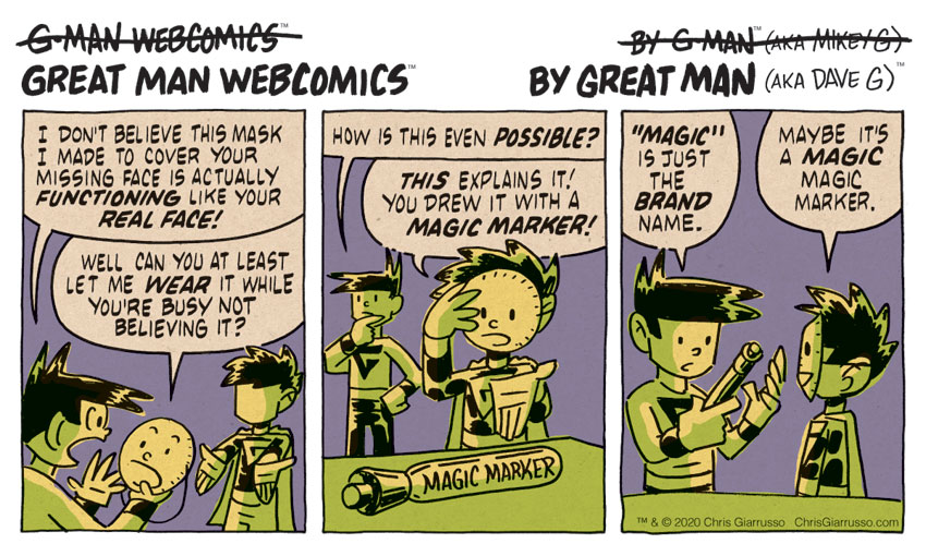 G-Man Webcomics #275: M-M-M-Mask