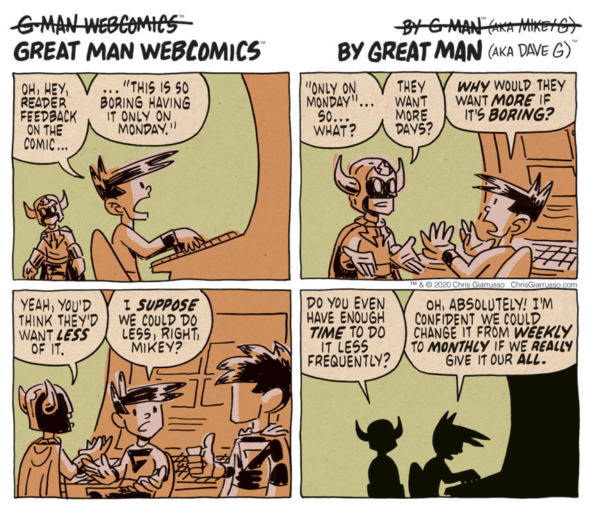 G-Man Webcomics #282: Case of the Mondays