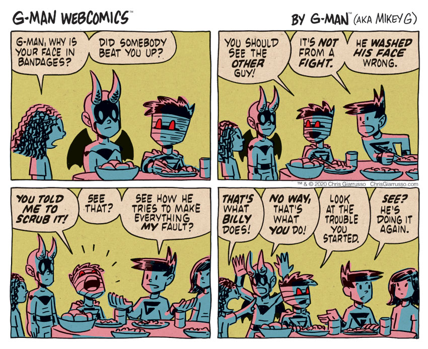 G-Man Webcomics #307: Dinner Trouble
