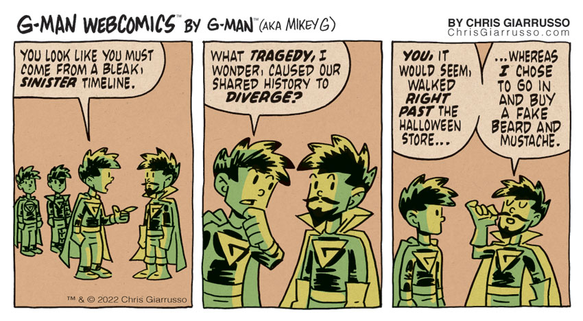 G-Man Webcomics #377: Sinister Timeline