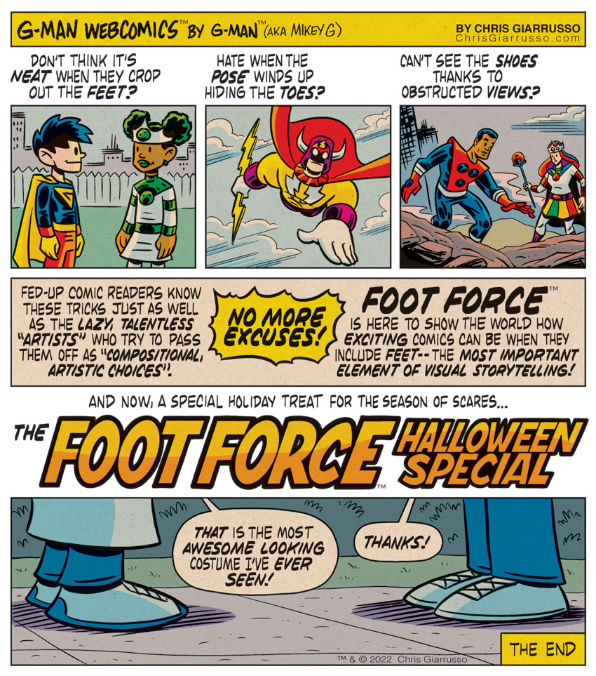 G-Man Webcomics #402: Foot Force Halloween Special