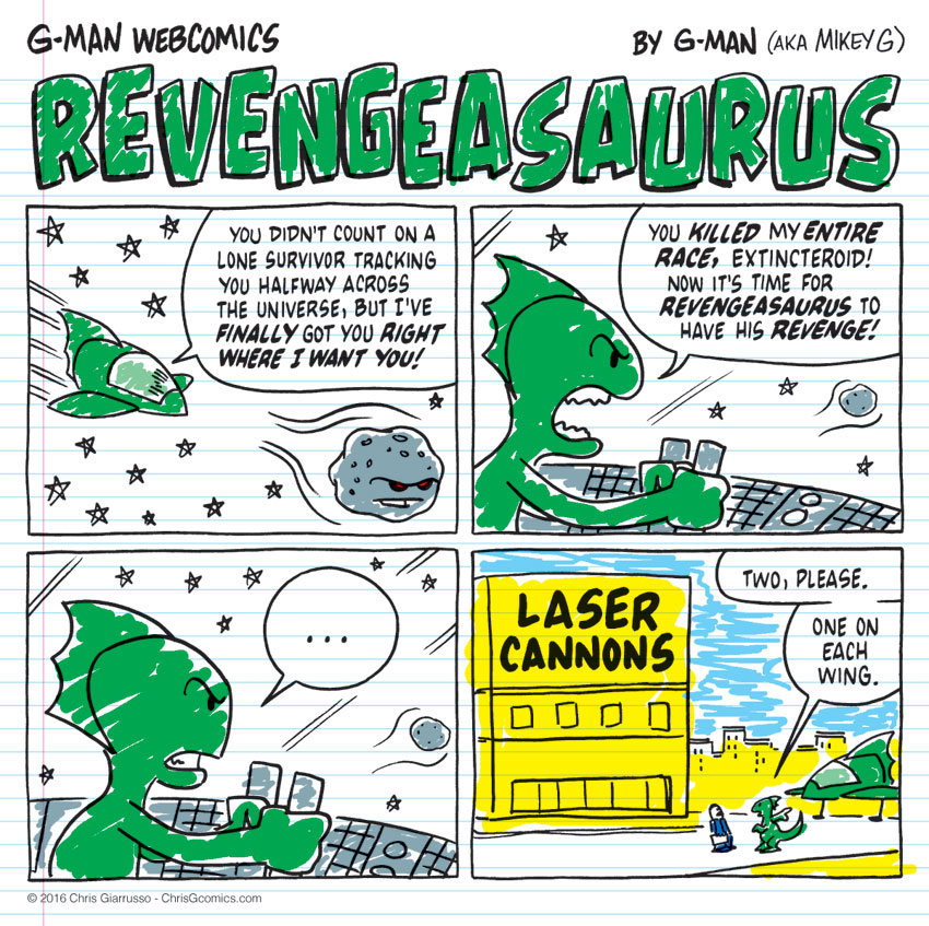 G-Man Webcomics #94: Revenge of Revengeasaurus