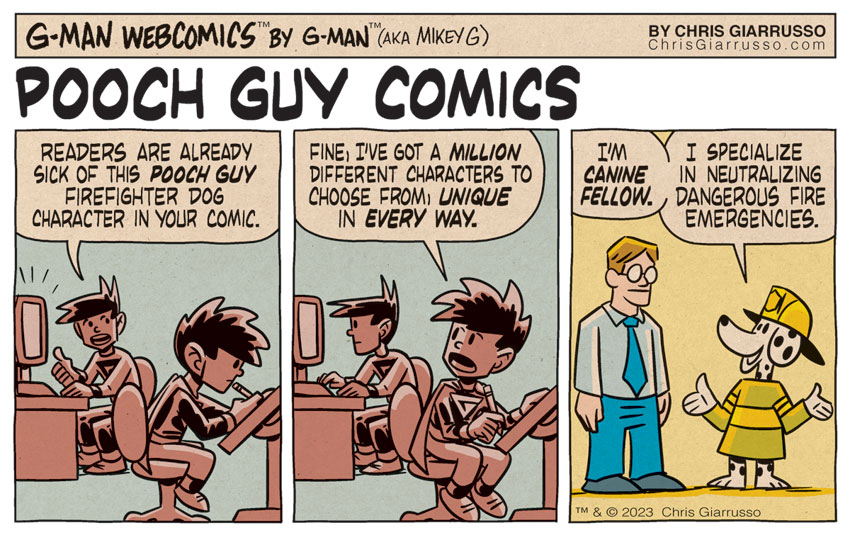 G-Man Webcomics #438: Pooch Guy Comics #6