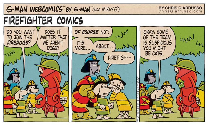 G-Man Webcomics #442: Firefighter Comics #3