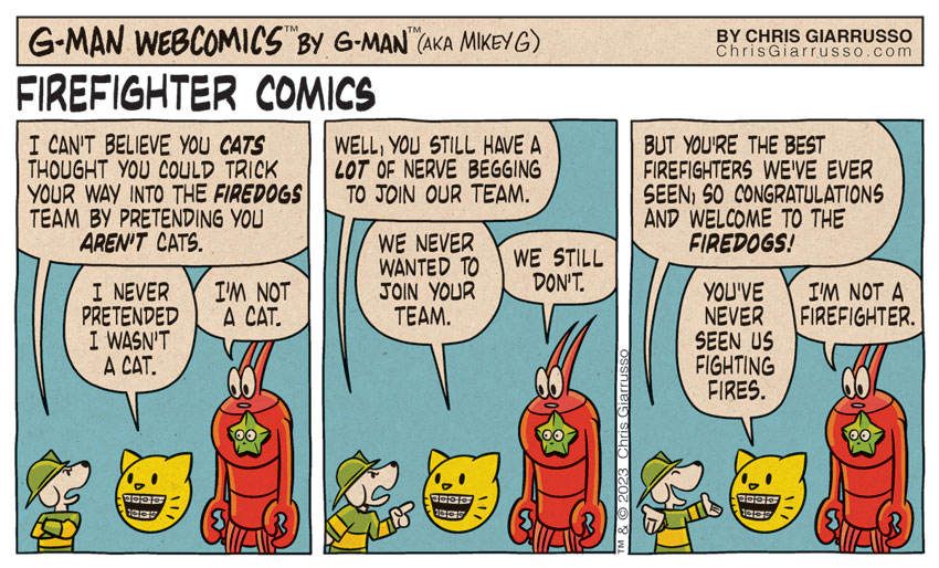 G-Man Webcomics #445: Firefighter Comics #6