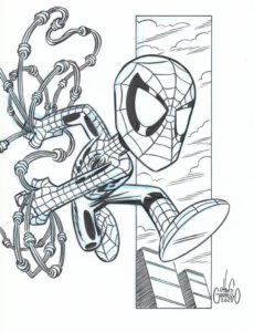 Spider-Man sketch by Chris Giarrusso