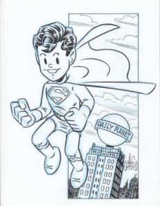 Superman sketch by Chris Giarrusso