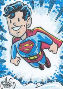 Superman sketch card by Chris Giarrusso