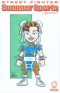 Street Fighter Chun-Li sketch cover by Chris Giarrusso