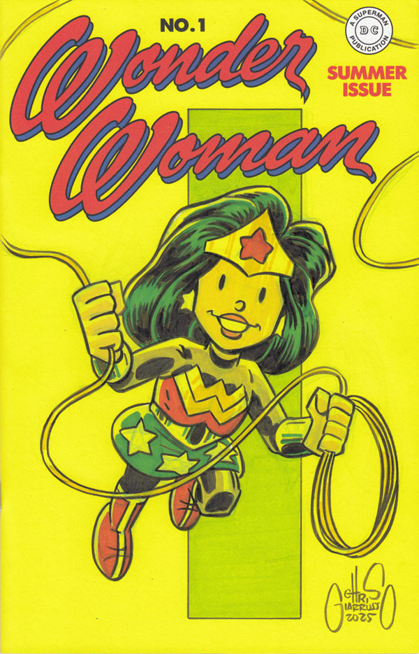 Wonder Woman sketch cover by Chris Giarrusso