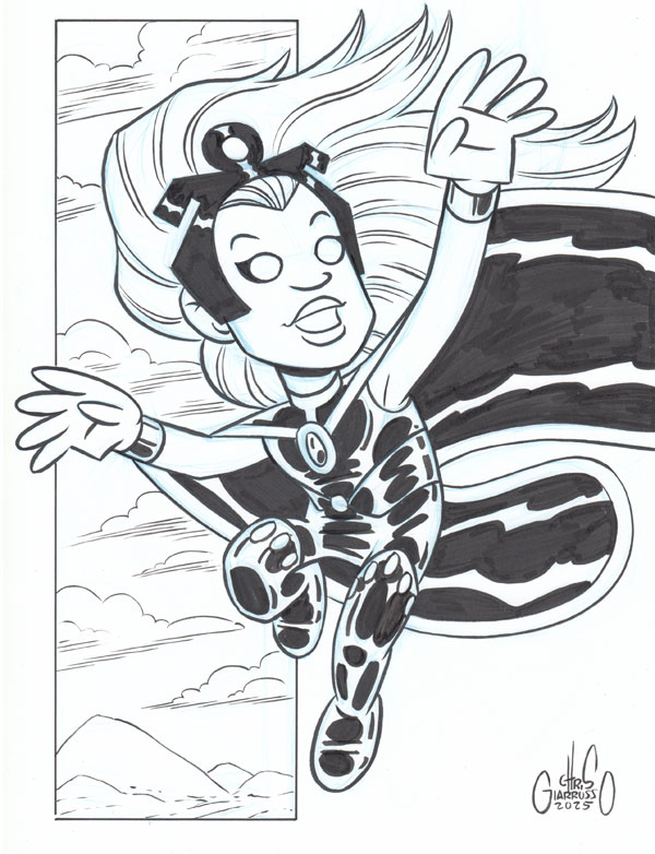 Storm sketch by Chris Giarrusso