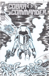 Cobra Commander sketch cover recreation by Chris Giarrusso