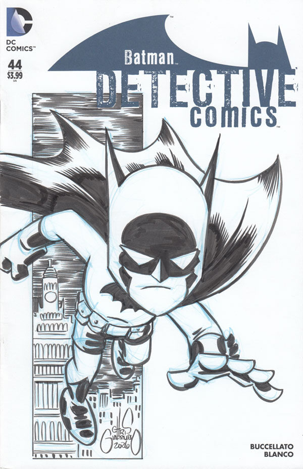 Detective Comics 44 Batman sketch cover by Chris Giarrusso