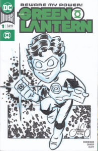 Green Lantern sketch cover by Chris Giarrusso