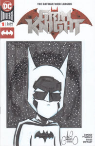 Grim Knight Batman sketch cover by Chris Giarrusso