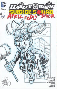 Harley Quinn sketch cover by Chris Giarrusso